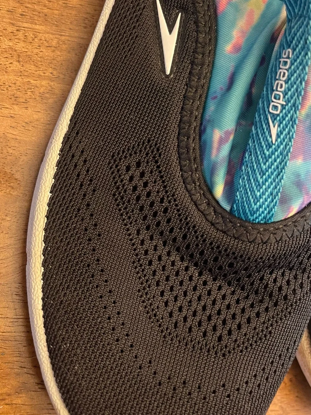 Speedo Kids Black Water Shoes with Tie-Dye sz2/3